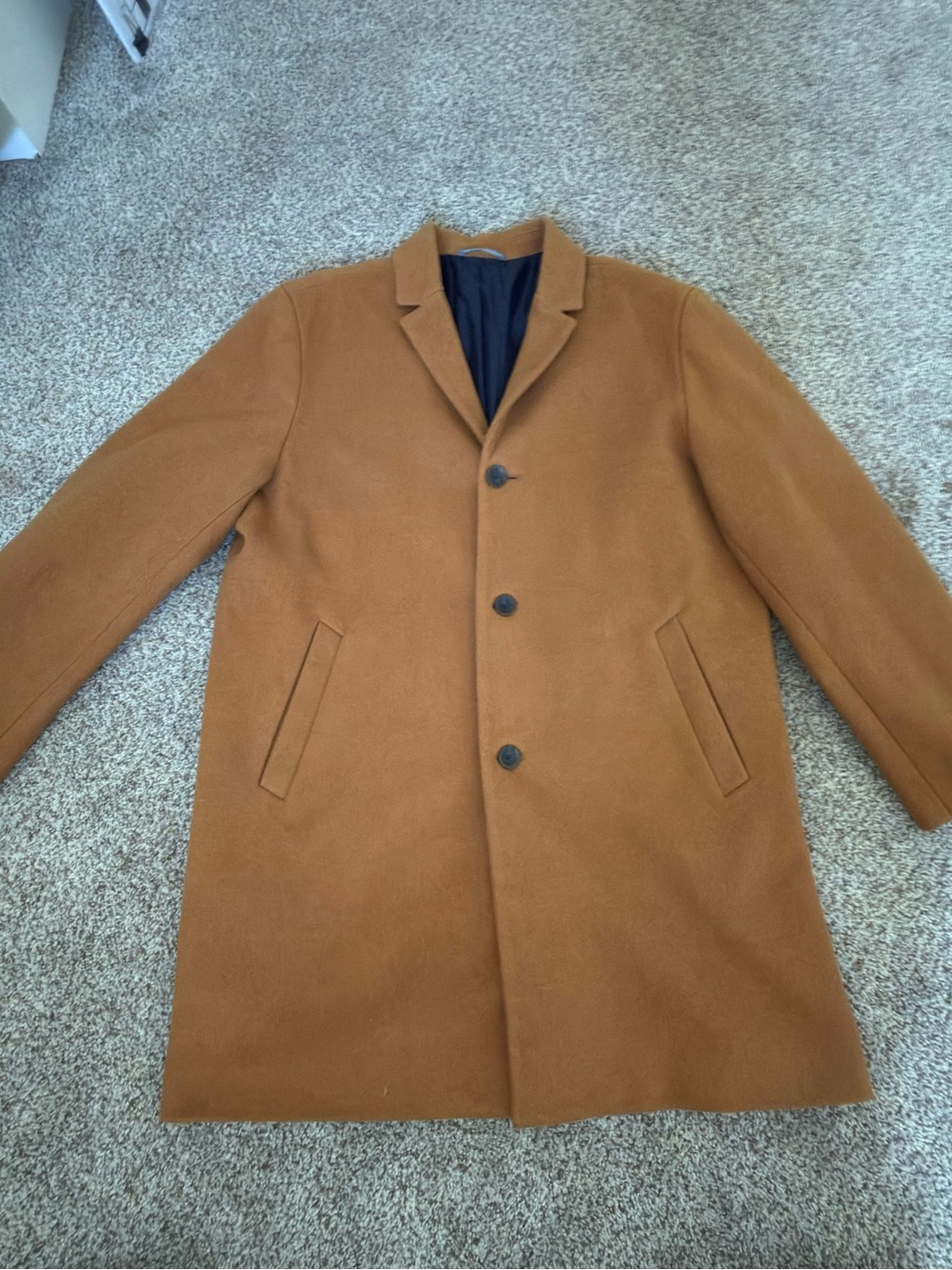 Old Navy Camel/Tan Single-Breasted Pea Coat